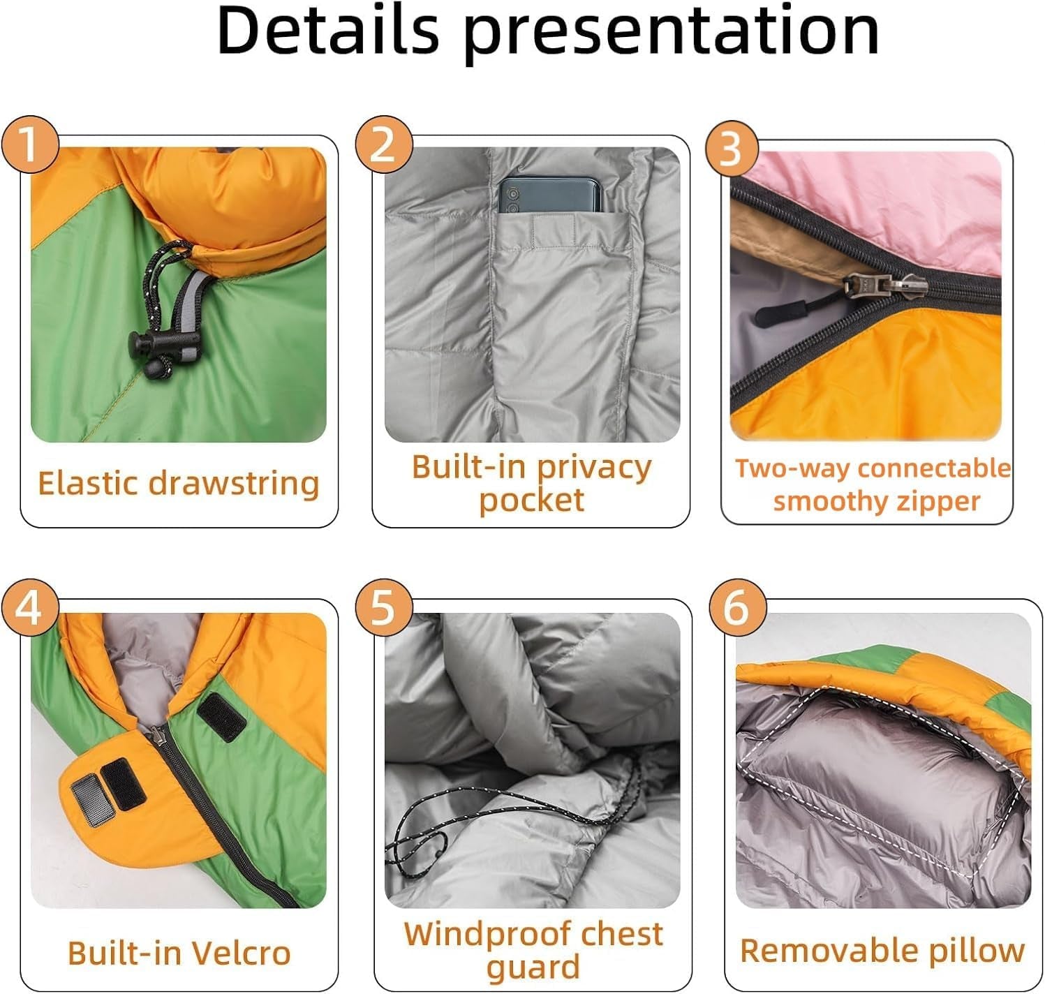 Down Sleeping Bag with Pillow,Ultralight and Compact | 0°F 20°F 32°F Regular and XL Sleeping Bag for Adults,Teens Backpacking,Camping and Hiking Outdoor
