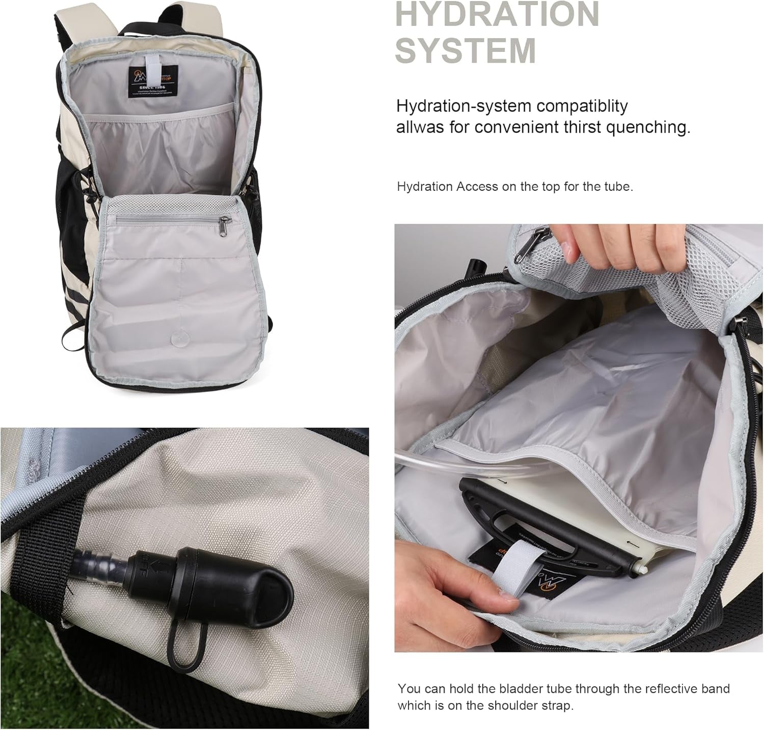 35L Hiking Backpack, Lightweight Daypack with Rain Cover | Durable 35L Hiking Backpack Features Scratch-Resistant Fabric, YKK Zippers and Included Rain Cover