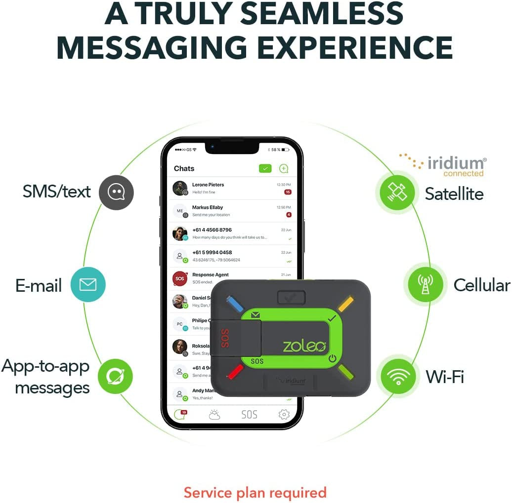 Satellite Communicator | Two-Way GPS Messenger with Emergency SOS, Check-In and Location Sharing for Hiking, Camping and Remote Travel