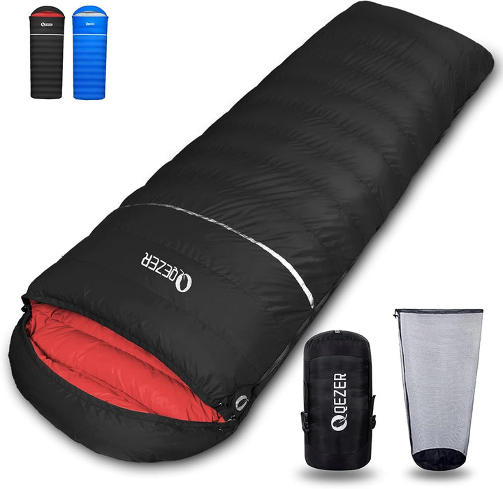 Down Sleeping Bag for Adults, 600 Fill Power Ultralight Backpacking | 600 Fill Power Down,Compact Carry,Ultralight Trail Use,Camping Hiking Backpacking,Cold and Warm Weather Use