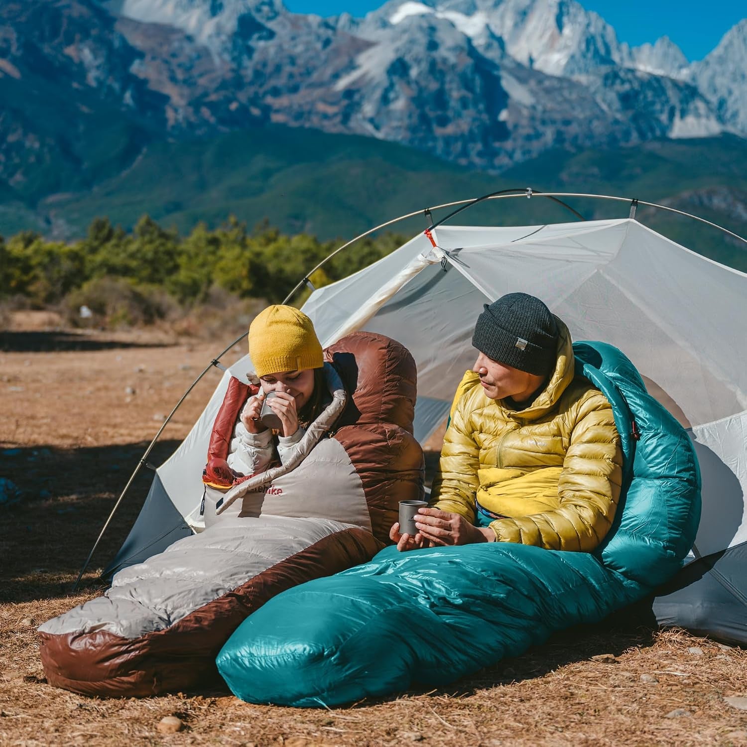 0 Degree RDS down Mummy Sleeping Bag for Adults, 650 Fill Power, Cold Weather Backpacking Sleeping Bag for Camping, Hiking, -1℉ 18℉ 30℉, YKK Zipper