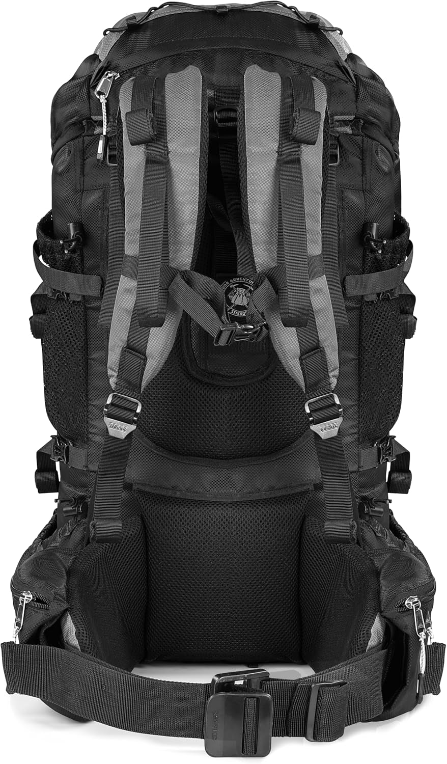 Expedition 58L Internal Frame Hiking Backpack for Men and Women – Lightweight Waterproof Trekking & Camping Backpack with Rain Cover – Adjustable Back Length, Hydration Bladder Compatible