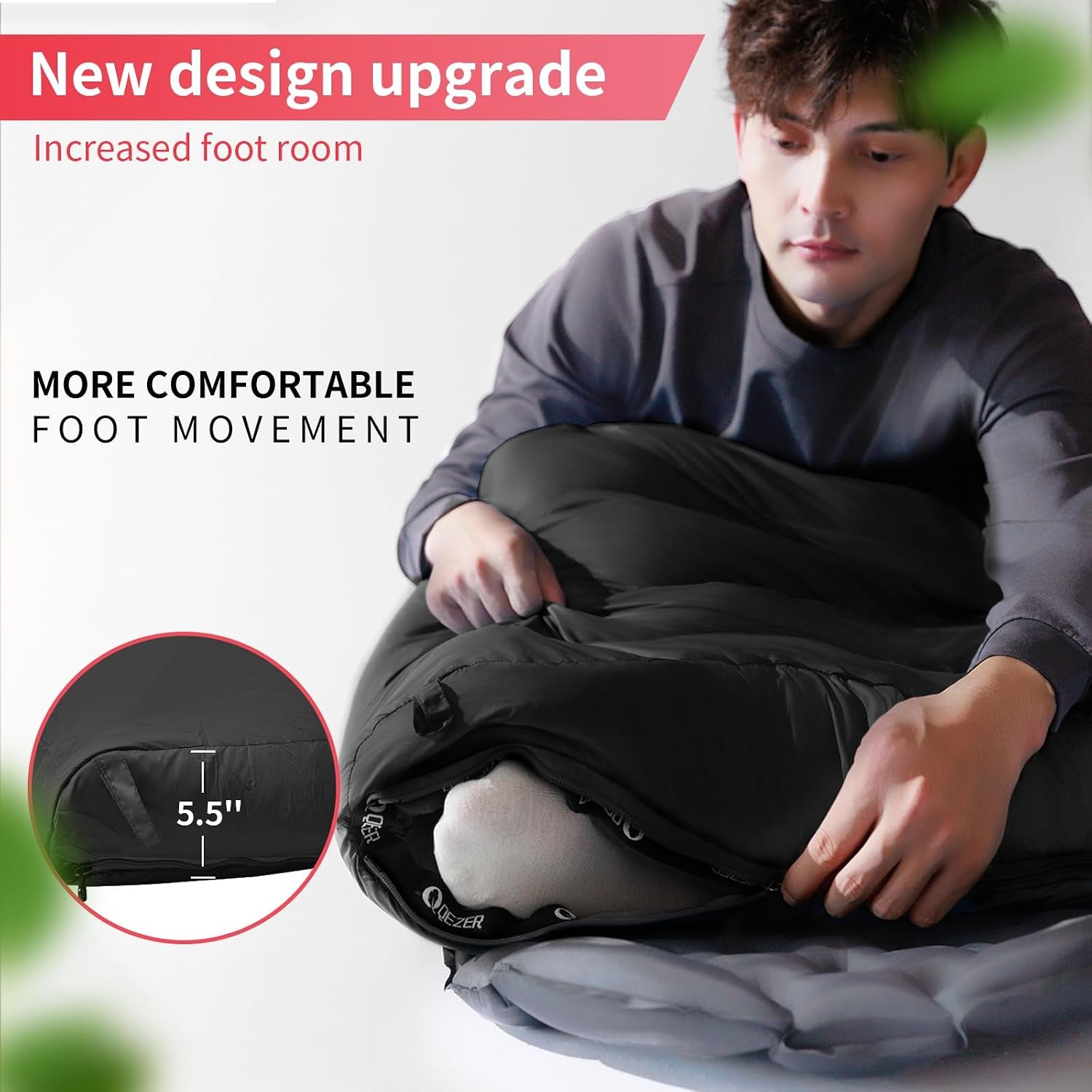 Down Sleeping Bag for Adults, 600 Fill Power Ultralight Backpacking | 600 Fill Power Down,Compact Carry,Ultralight Trail Use,Camping Hiking Backpacking,Cold and Warm Weather Use