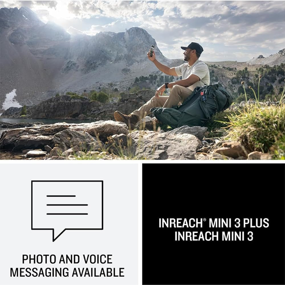 Garmin Inreach Mini 3, Rugged Compact Global Satellite Communicator with Color Touchscreen, Two-Way Texting, Emergency SOS Messaging - Bundle W/Deco Essentials Lanyard, Strap & LED Lantern