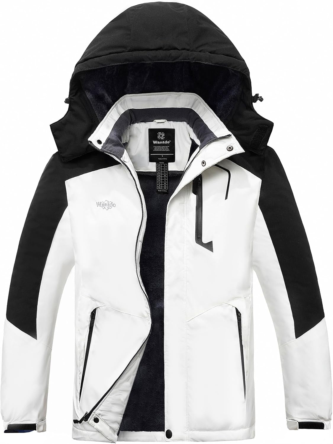 Men'S Softshell Waterproof Polar Fleece Breathable Climbing Ski Coat | Drawcord Adjustable Storm Hood & Detachable Hood for Lightweight Daily Wear