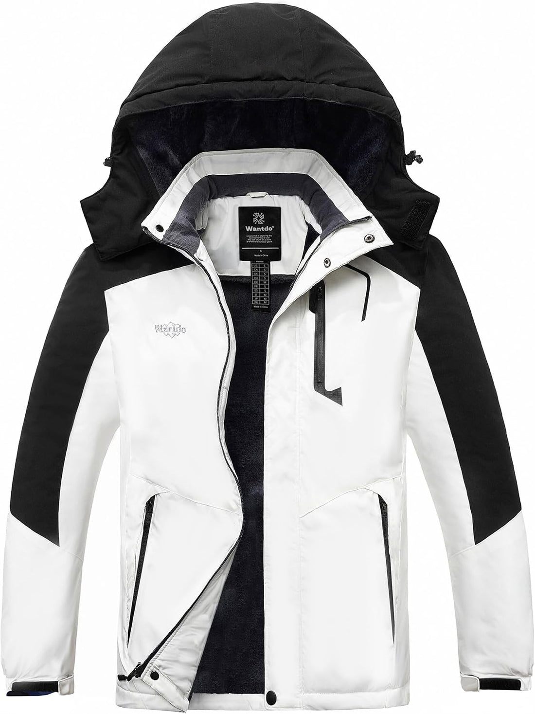 Men'S Softshell Waterproof Polar Fleece Breathable Climbing Ski Coat | Drawcord Adjustable Storm Hood & Detachable Hood for Lightweight Daily Wear