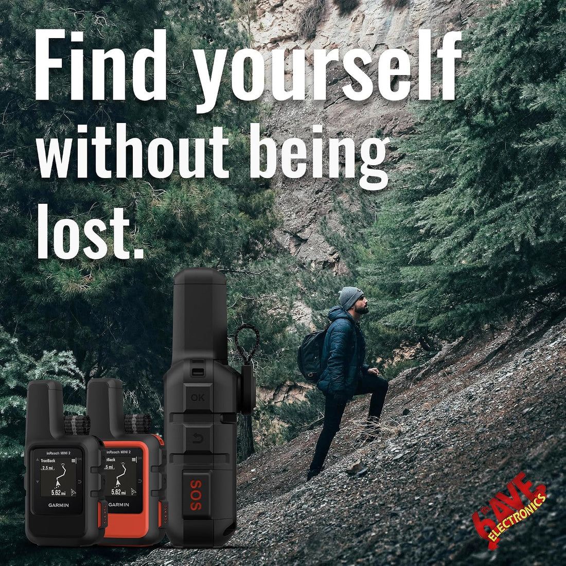 Garmin Inreach Mini 2 Satellite Communicator (Flame Red) Bundle | for Off-Grid Messaging, SOS & Location Sharing | Lightweight Compact Rugged Design | Portable GPS Handheld for Hiking + More