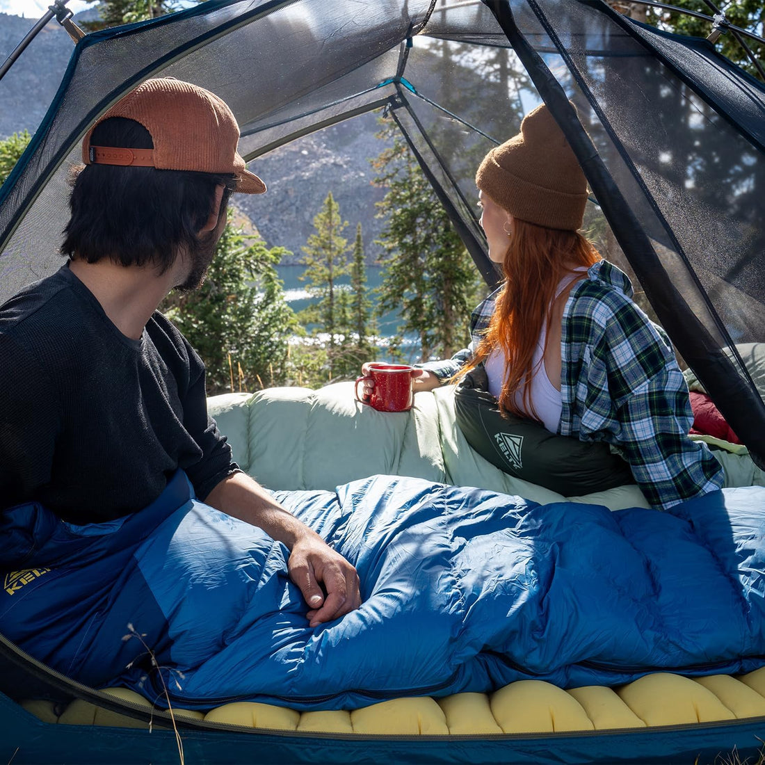 Kelty Cosmic 20 down Mummy Sleeping Bag for Backpacking, Campers, 550 Fill Power, Recycled Fabrics with Pfas-Free DWR, Designed in Sunny Colorado,