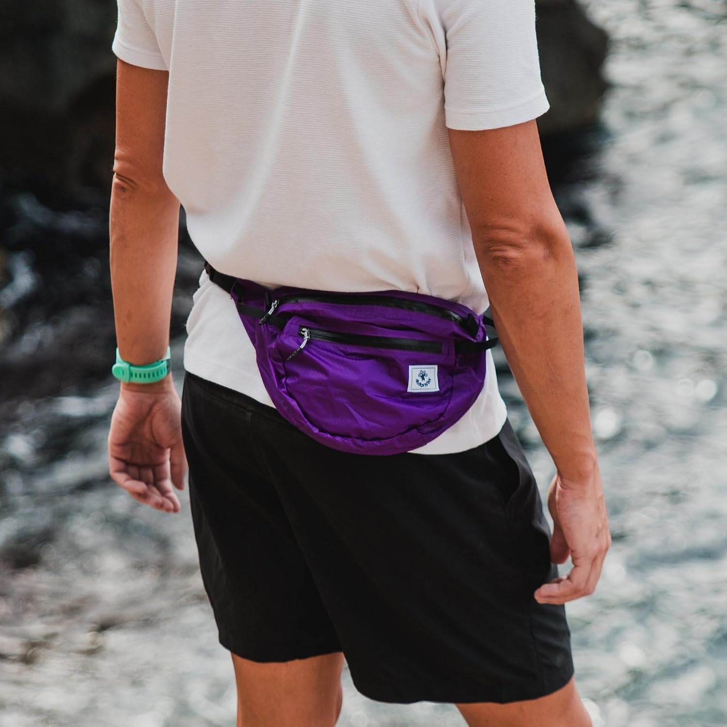 Hiking Waist Packs Portable,Water Resistant Fanny Bag with Adjustable Strap,Lightweight Crossbody Chest Bag Slim Bag