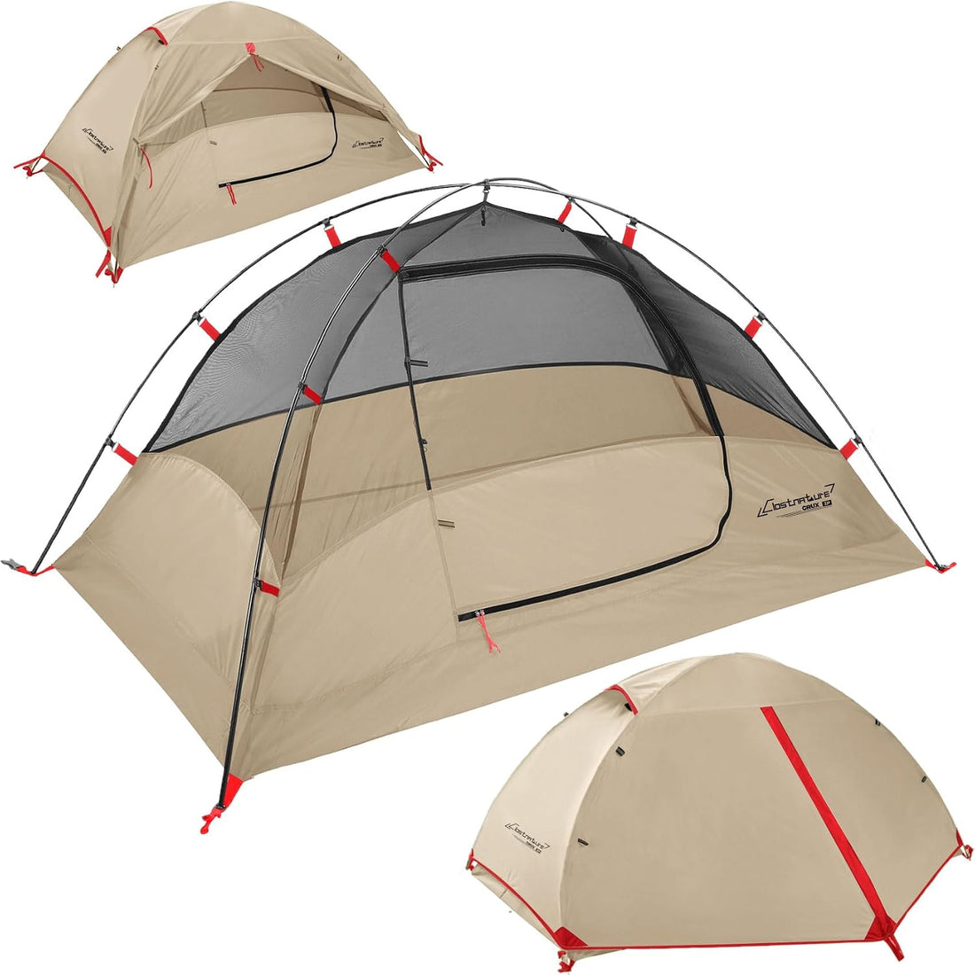 1/2/3/4 Person Lightweight Backpacking Tent, Easy Setup Tent | Aluminum Pole, PU 5000, Ultralight, Freestanding, Durable, Waterproof, Compact, Camping Tent for Hiking and Mountaineering
