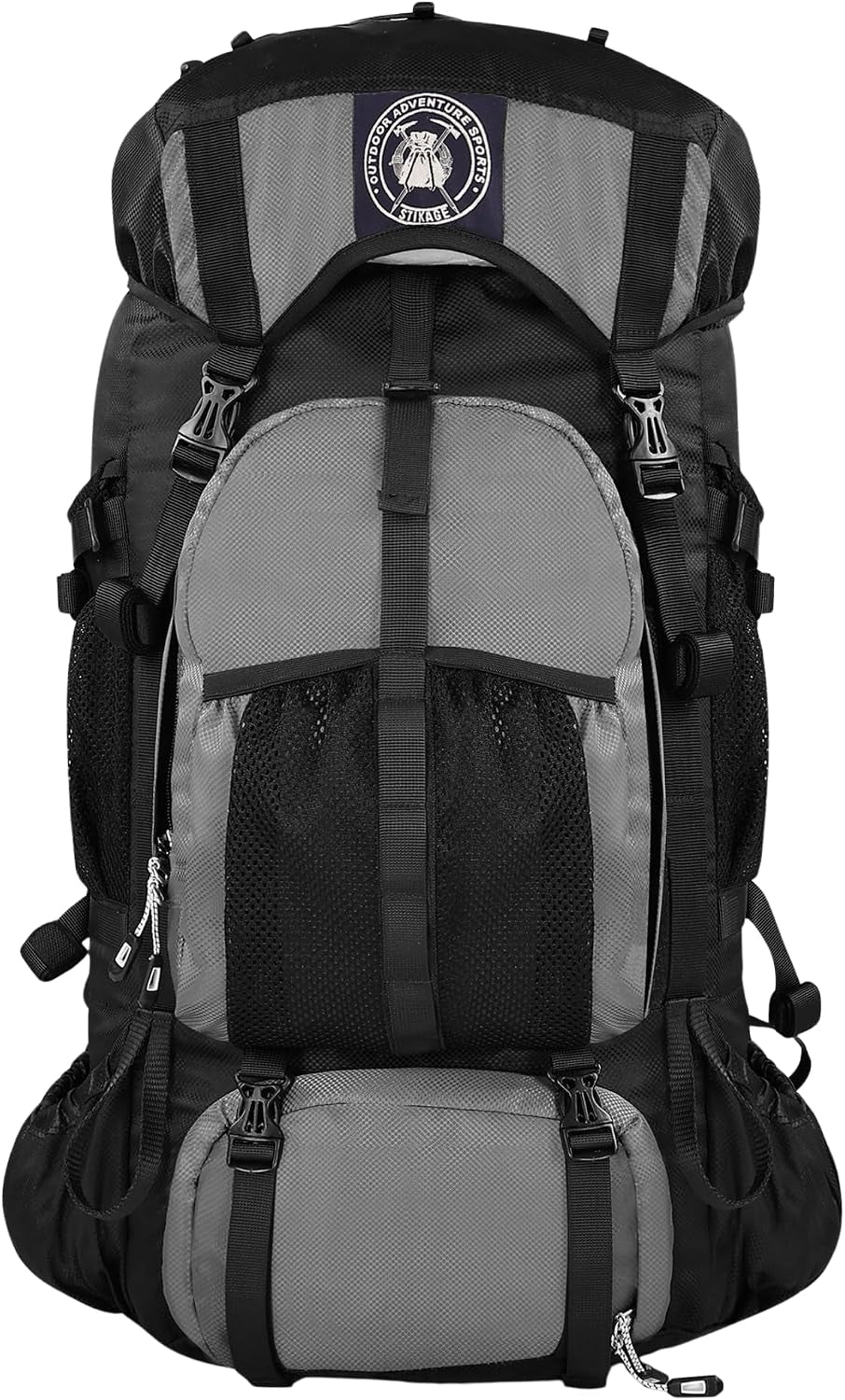 Expedition 58L Internal Frame Hiking Backpack for Men and Women – Lightweight Waterproof Trekking & Camping Backpack with Rain Cover – Adjustable Back Length, Hydration Bladder Compatible