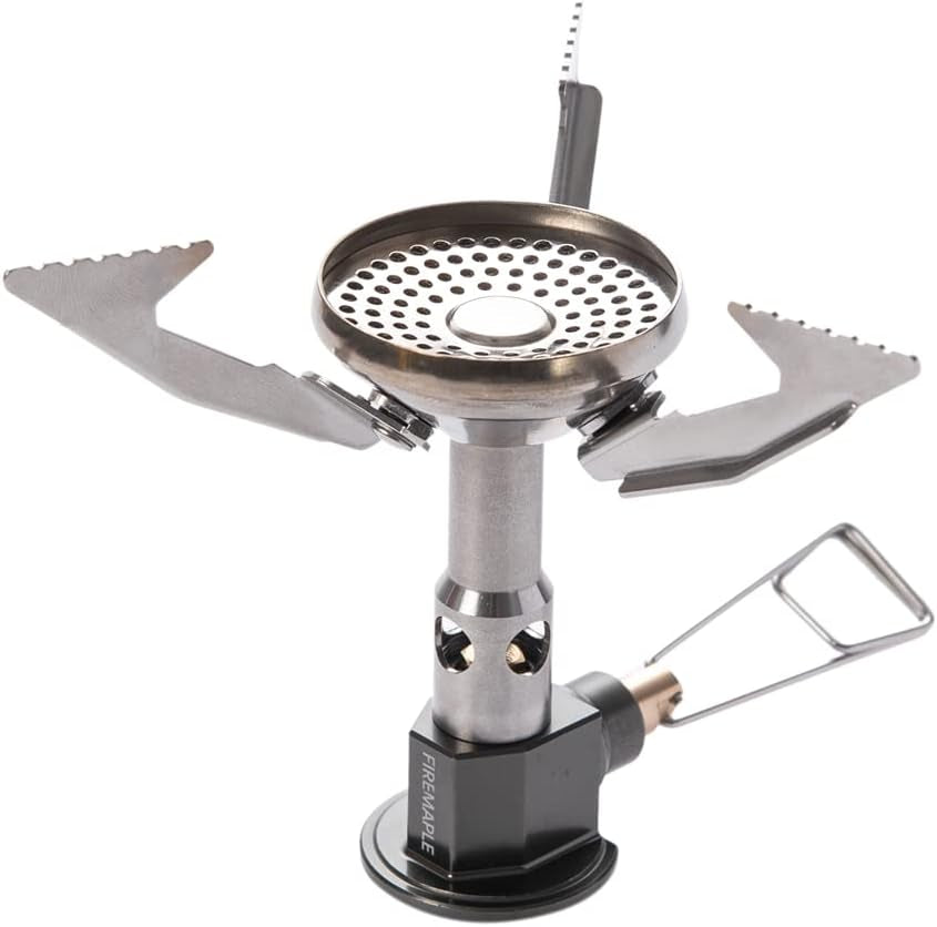 Fire Maple Polaris Pressure Regulator Stove Portable Camping Stove | Pressure-Regulator Valve for Consistente Flame, Self-Built Windshield, 8530BTU High Output, Portable & Compact, 76G
