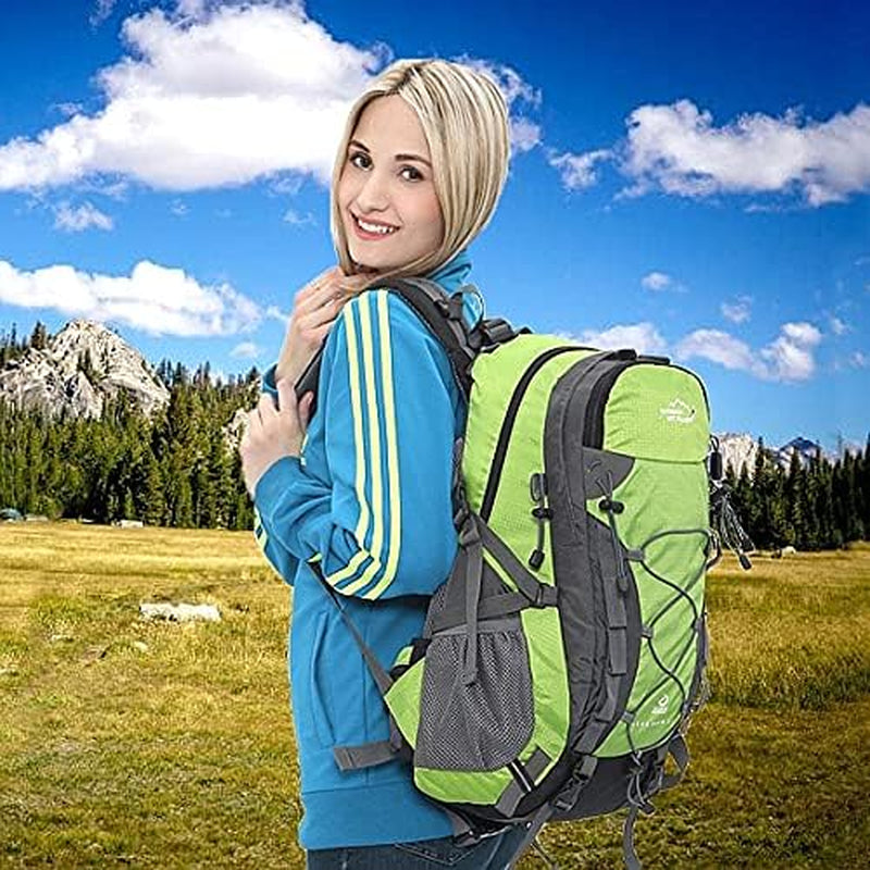 INOXTO Lightweight Hiking Backpack 35L/40L Hiking Daypack with Waterproof Rain Cover for Travel Camping Outdoor Men and Women