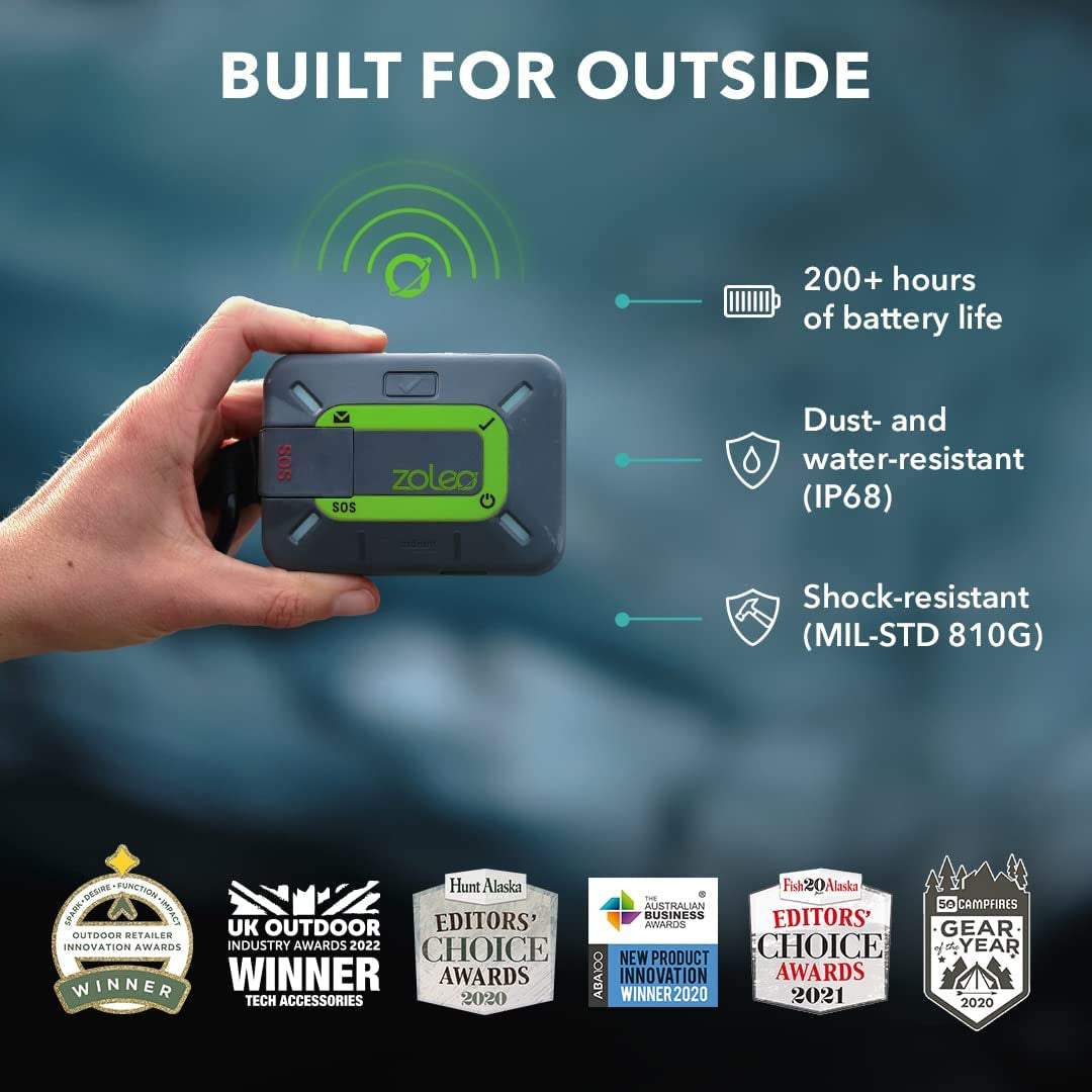 Satellite Communicator | Two-Way GPS Messenger with Emergency SOS, Check-In and Location Sharing for Hiking, Camping and Remote Travel