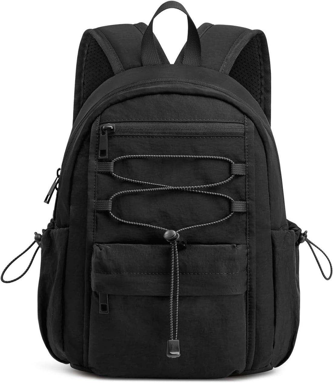 10L Small Backpack for Women Men | Mini Lightweight Hiking Travel Casual Daypack, Water Repellent Fabric, Fits 11" Tablet, Black