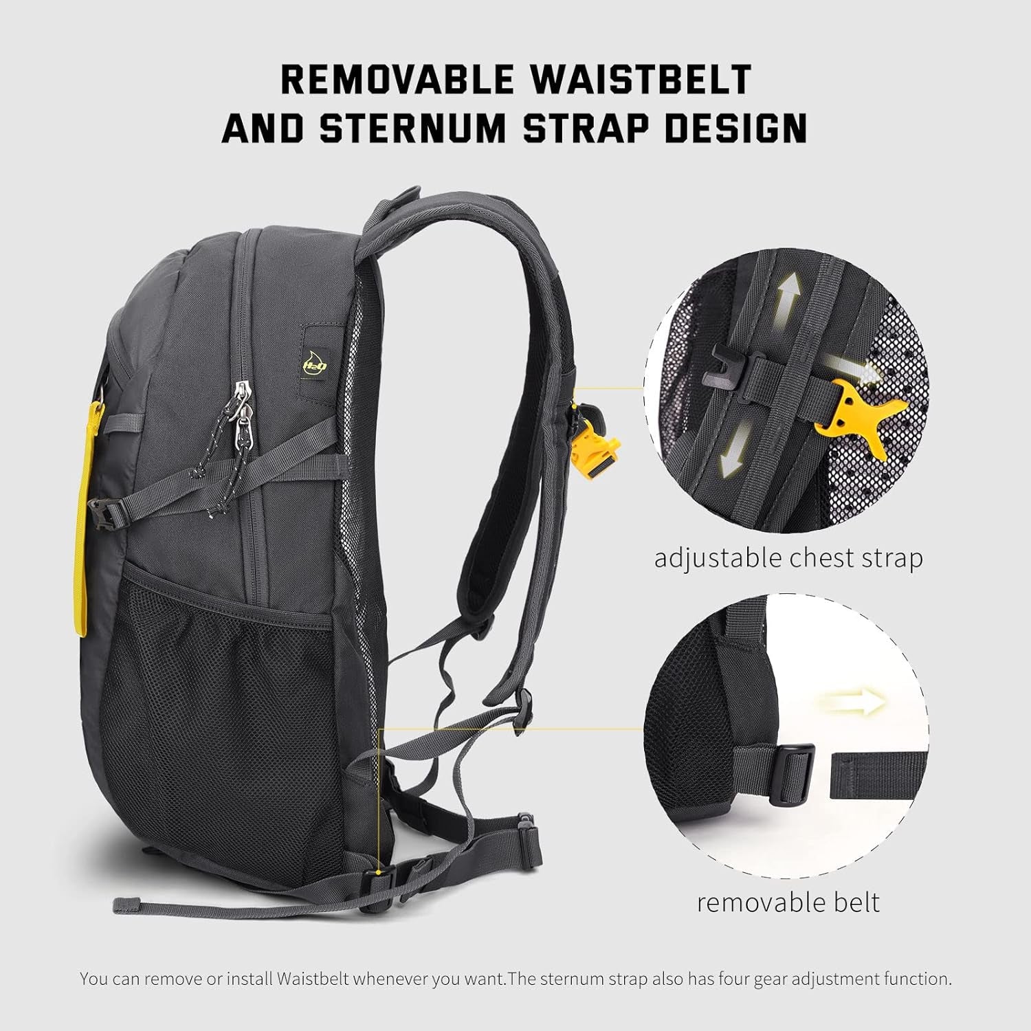 Small Hiking Backpack, 20L Lightweight Travel Backpacks Hiking Daypack Rucksack Women Men for Trekking Backpacking Outdoor Sports