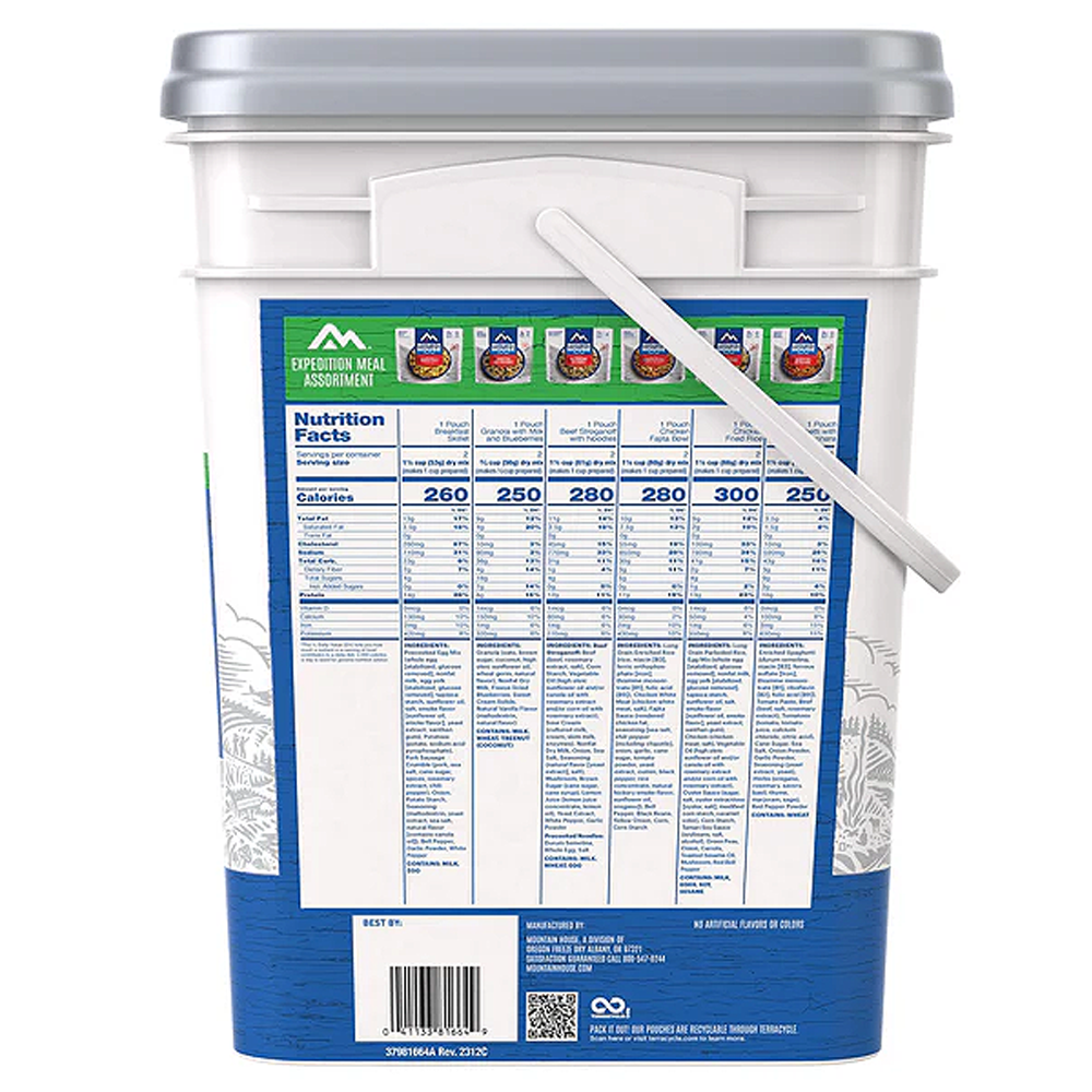 Mountain House Expedition Meal Assortment Bucket