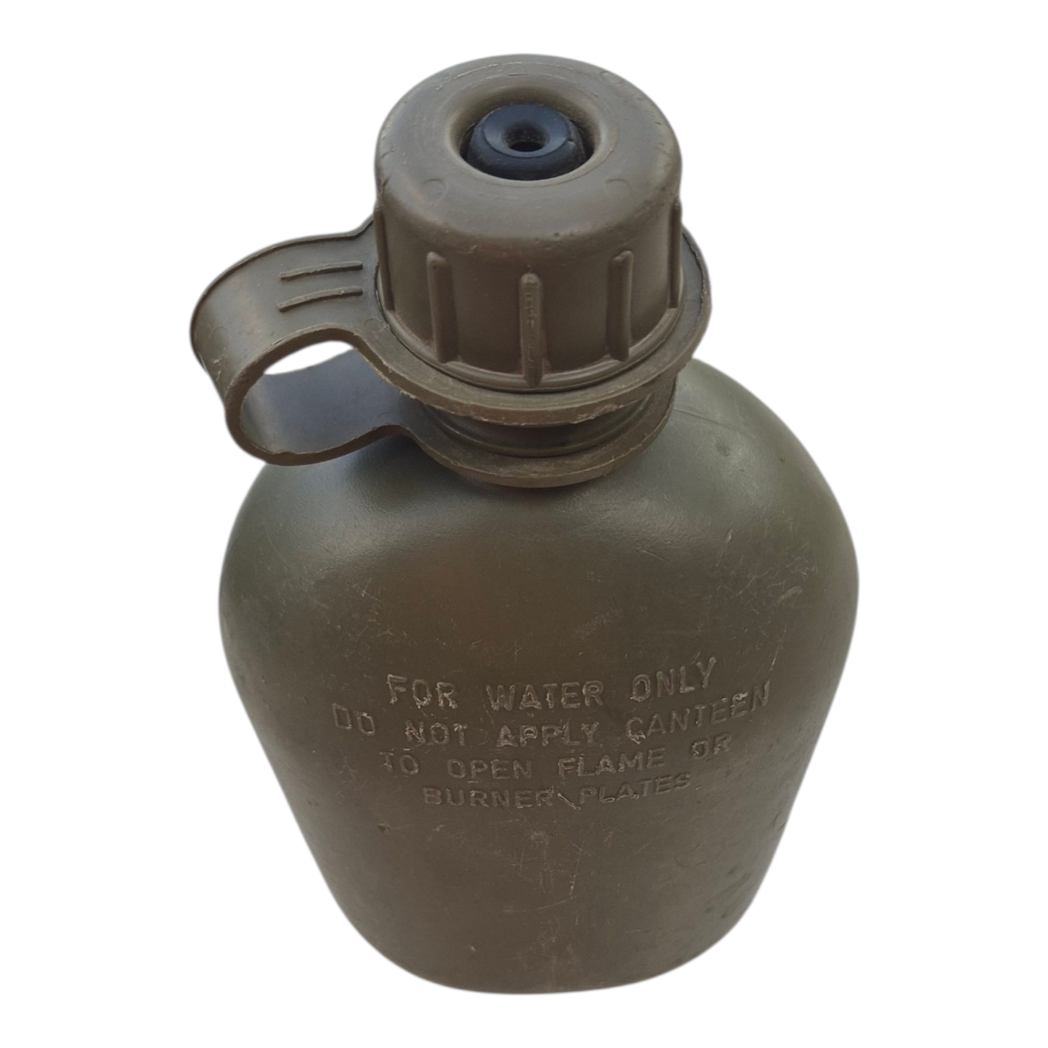 USGI OD 1QT CANTEEN USED with M81 NBC Cap